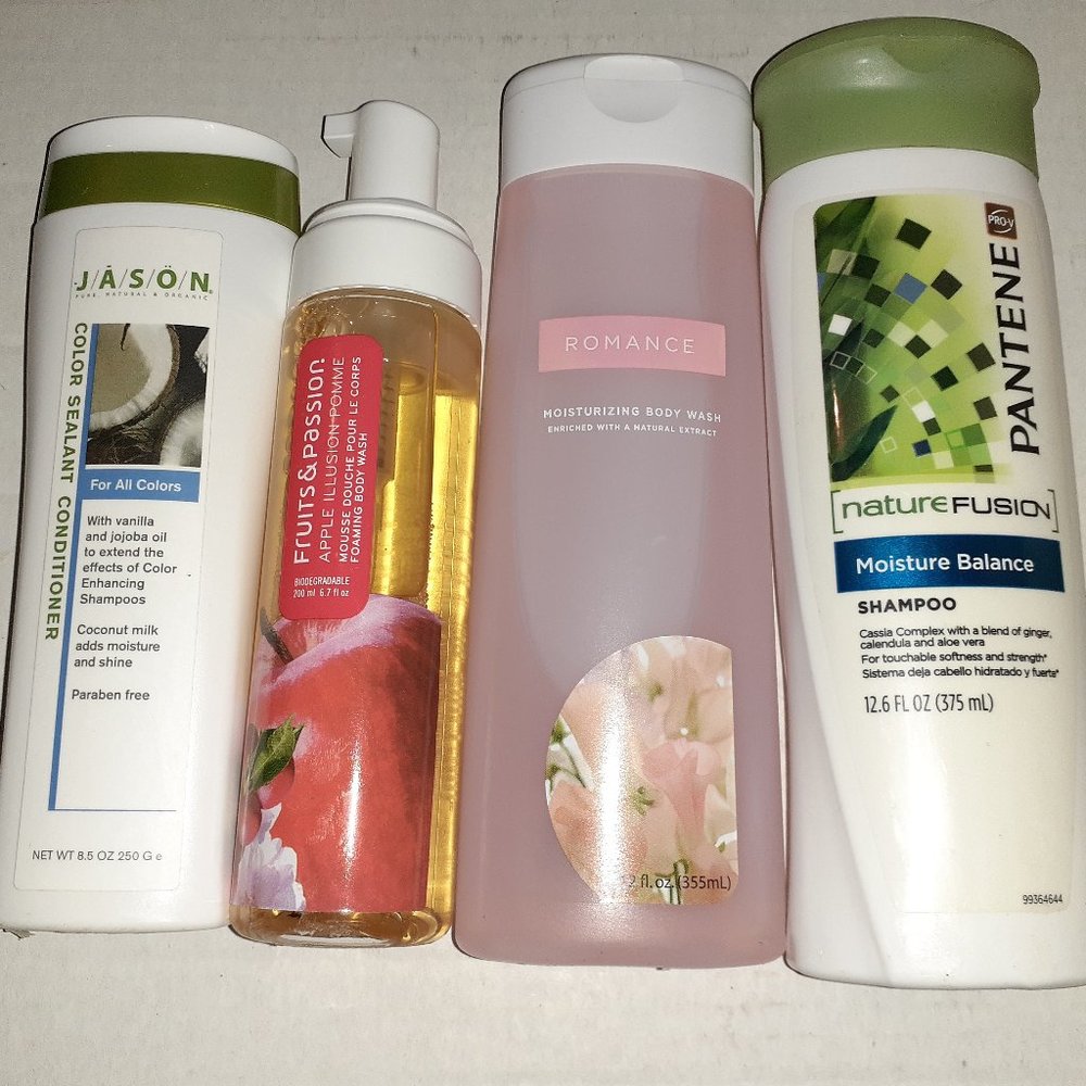 Shampoo and Body Wash Bundle of 4